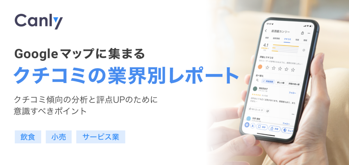 クチコミの業界別レポート